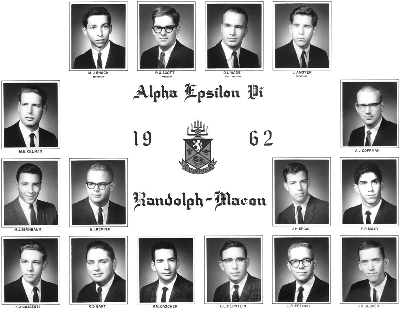 AEPi Rho Mu 1962